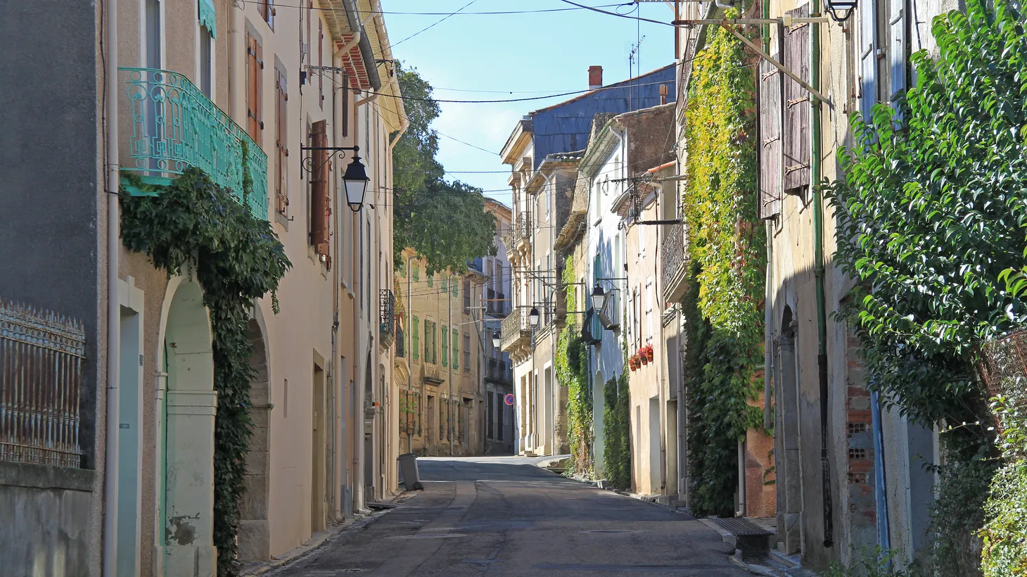 The view up Avenue de la Liberté from the Hoffmans' front door.