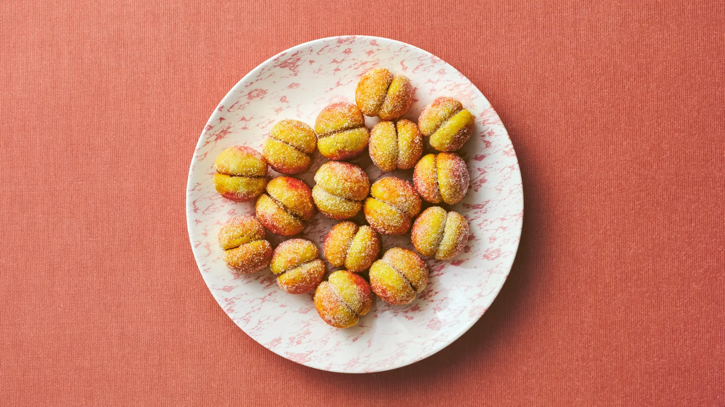 These colorful, peach-shaped cookies are a staple at weddings in Croatia.