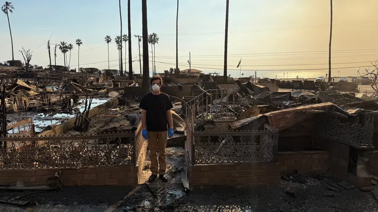 Chef Travis Hayden lost his home in the Palisades Fire but is finding time to feed first responders and other fire victims.