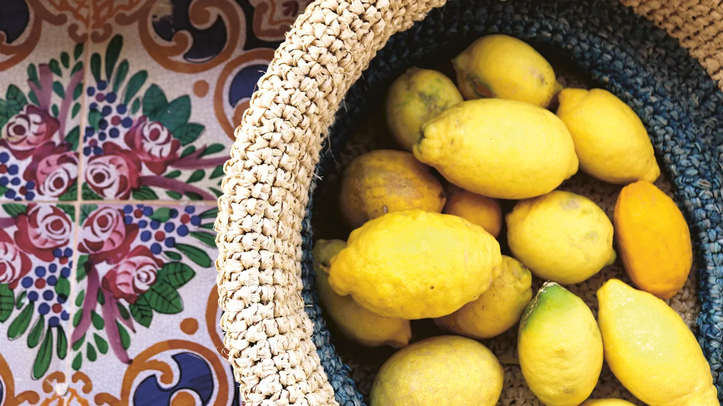 Knobbly, thick-skinned Sicilian lemons are ubiquitous along the Italian coast.