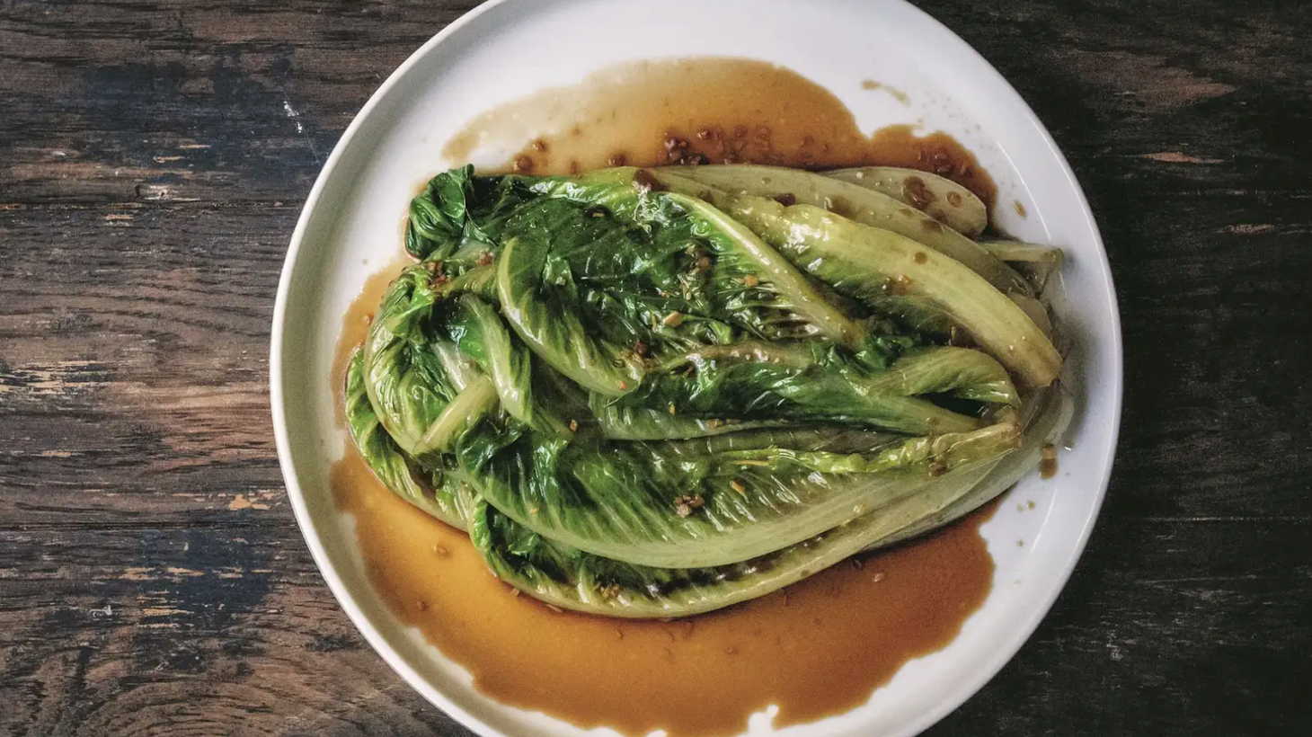 For Chinese cooks, romaine lettuce is just another leafy green, which has a savory sweetness when cooked.