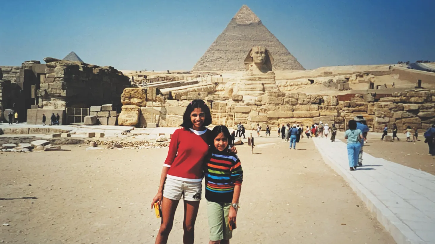 By the time she was a teenager, food writer Priya Kriishna (right) had traveled to Egypt, Morocco, Italy, China, and France.