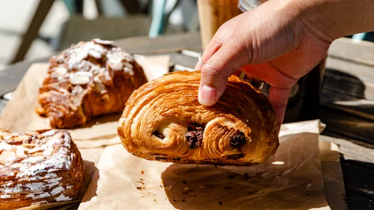 Behind the scenes of a croissant taste test with The Infatuation