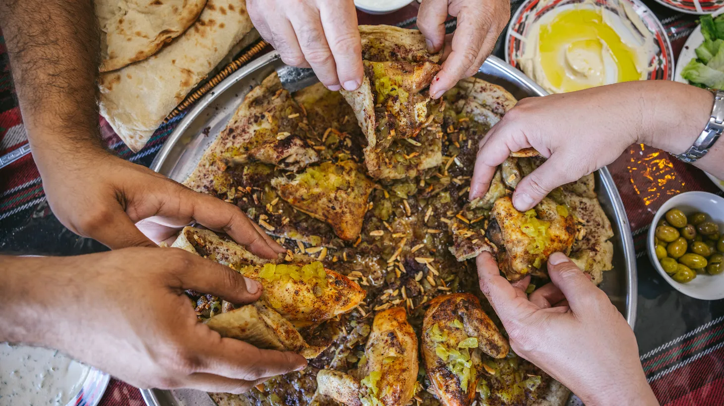 A shared table is emblematic of Palestinian cuisine, which chef Fadi Kattan wants to share with the rest of the world.