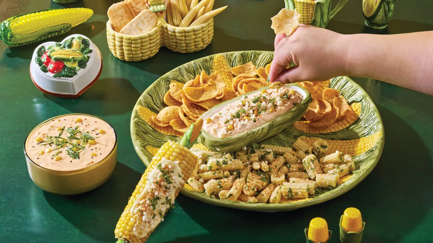 Summer corn season is turned on its head with this elote-inspired dip.