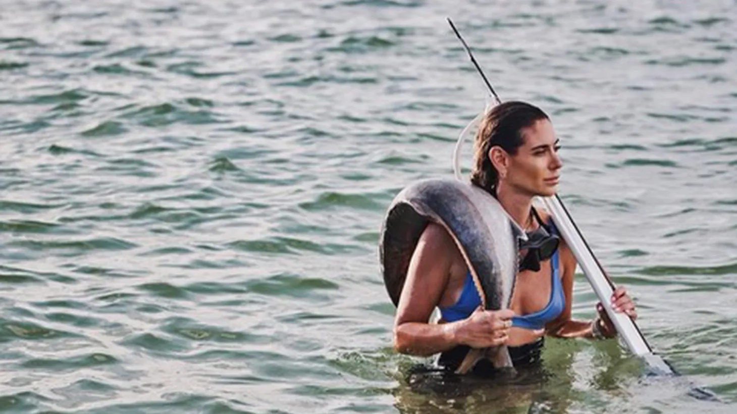 Spearfisherwoman Valentine Thomas says that even though local fish is accessible, Americans eat too much fish from foreign waters.