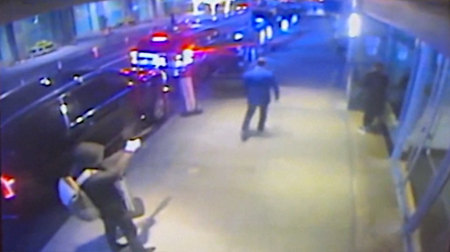 CCTV footage of shooting of Brian Thompson.