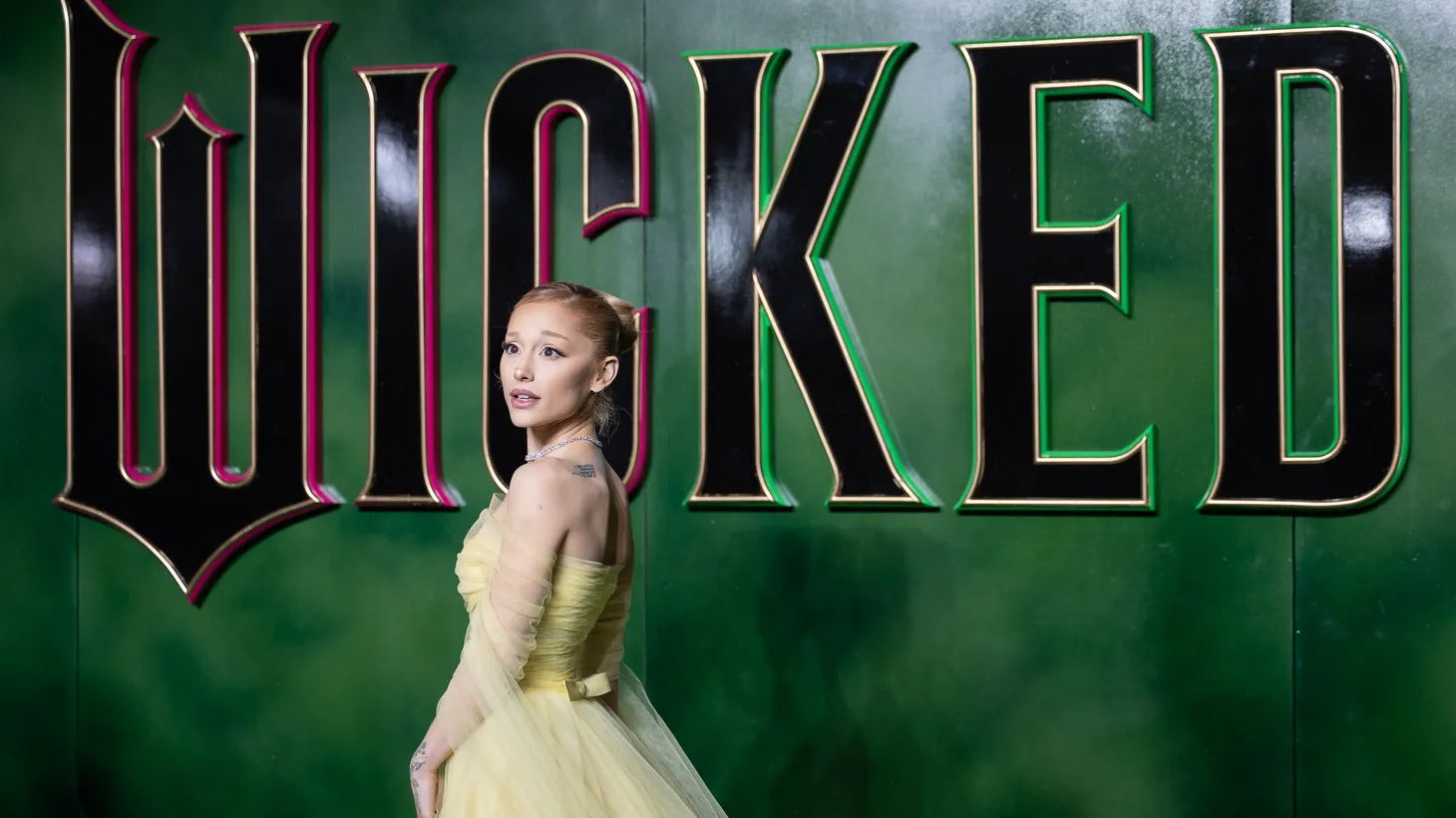 Celebs and Cast members attend the “Wicked” film premiere at the Royal Festival Hall Featuring: Ariana Grande Where: London, United Kingdom When: 18 Nov 2024