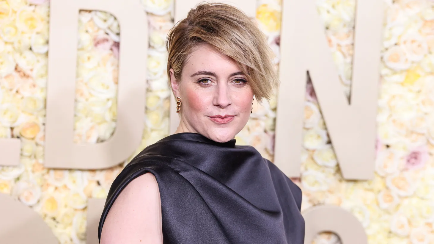 Greta Gerwig arrives at the 81st Annual Golden Globe Awards held at The Beverly Hilton Hotel on Jan. 7, 2024 in Beverly Hills, Los Angeles, California, United States.