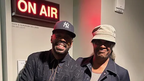 Colman Domingo and Elvis Mitchell at KCRW.