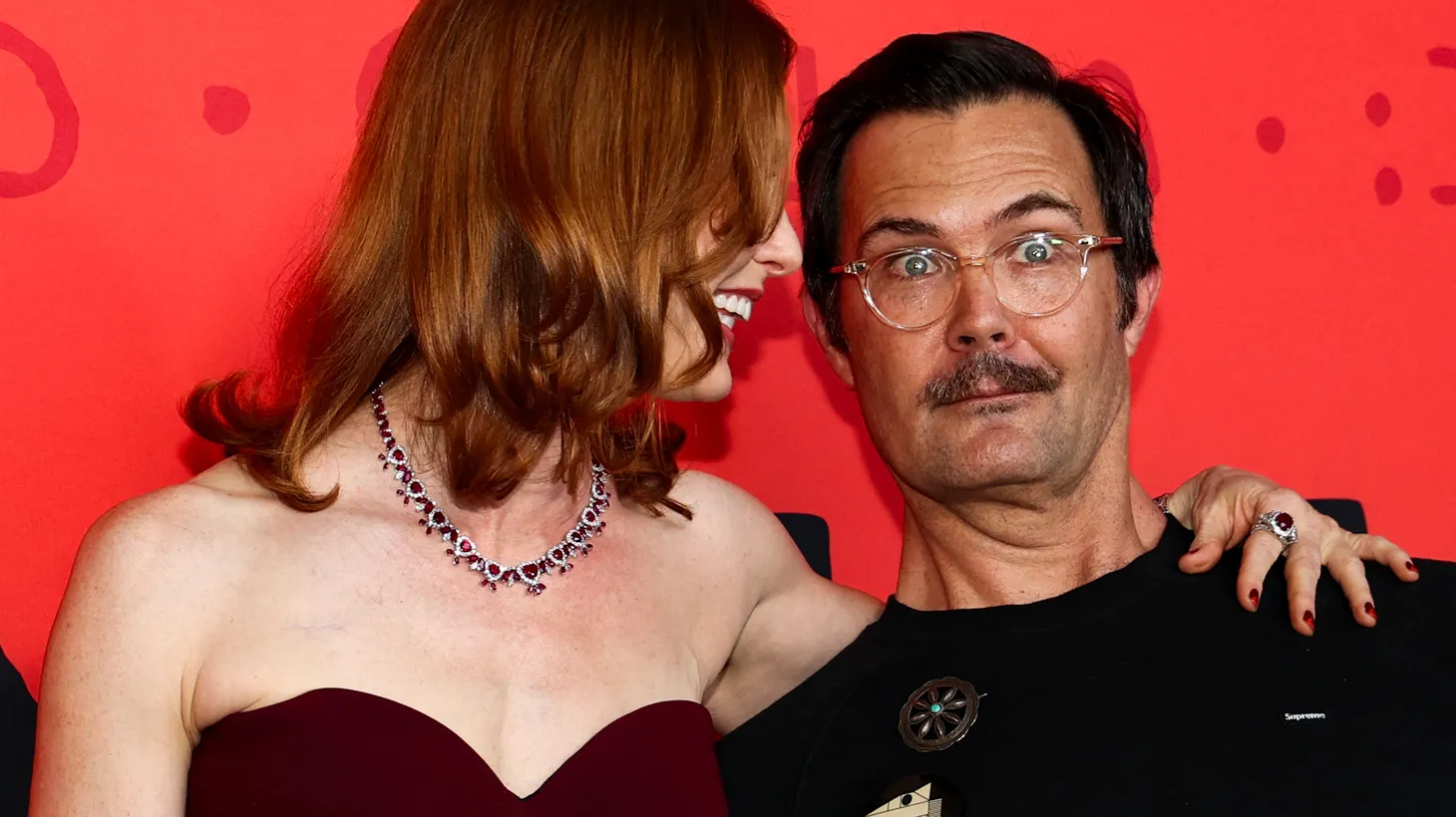 Director Osgood Oz Perkins and Alicia Witt attend the premiere of the film "Longlegs" at the Egyptian Theatre Hollywood in Los Angeles, California, U.S., July 8, 2024.