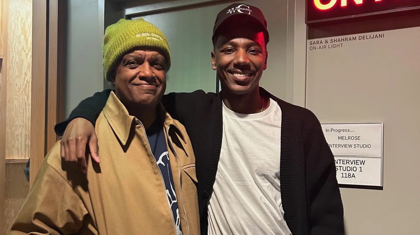 Elvis Mitchell and Jerrod Carmichael at KCRW.