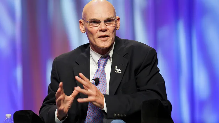 Author/political strategist James Carville watches the opening scene of “The Bridge on the River Kwai” almost every night. Why? To maintain his own defiance.