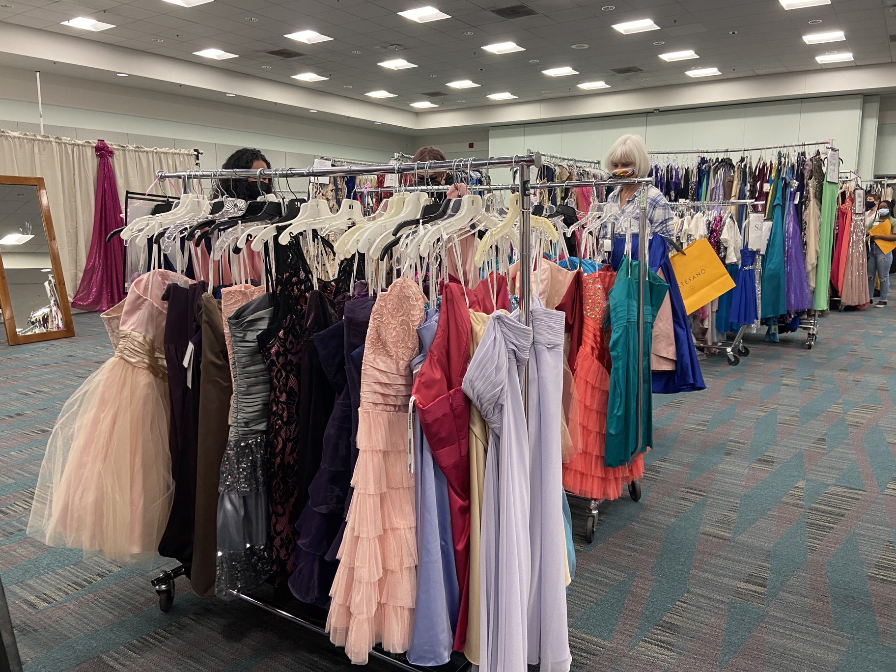 Donated prom dresses help students in need