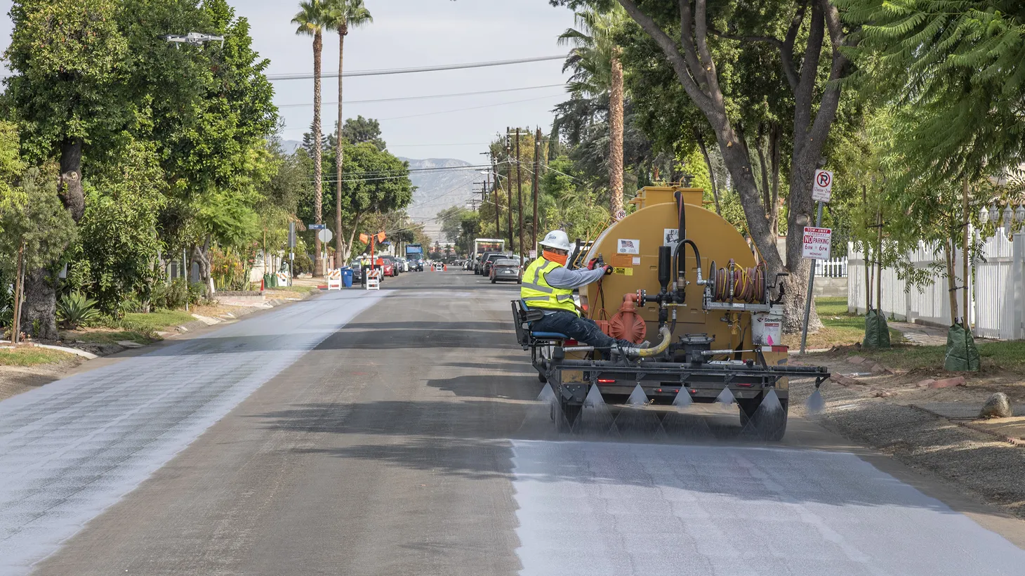 Reflective gray paint absorbs less heat and is better at reflecting the sun’s energy.