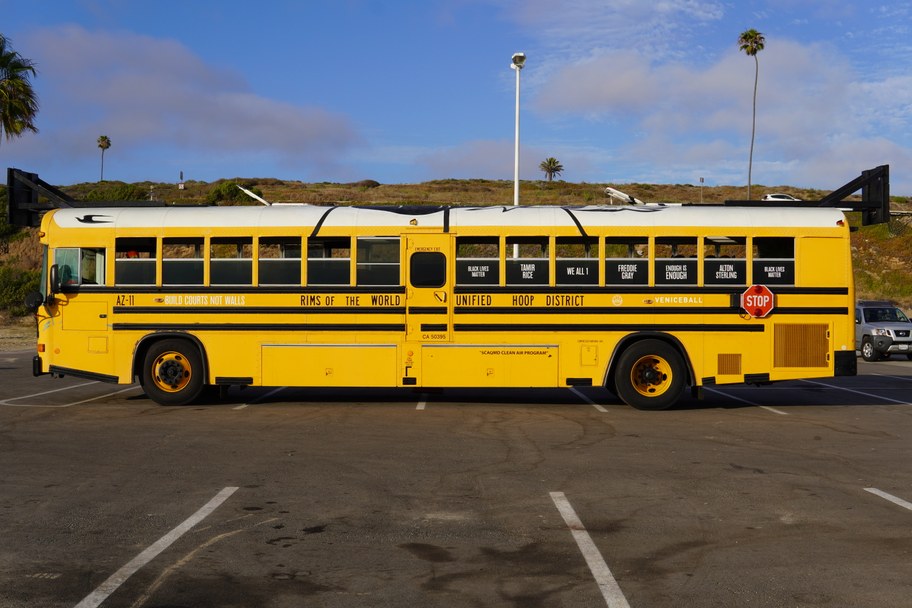 Hoop Bus dedicates itself to Kobe Bryant, Black Lives Matter, unity in LA