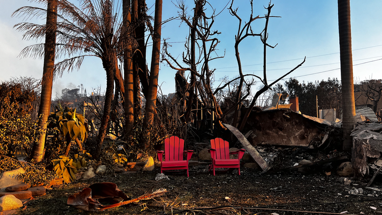 Palisades community assesses what might be left after fires