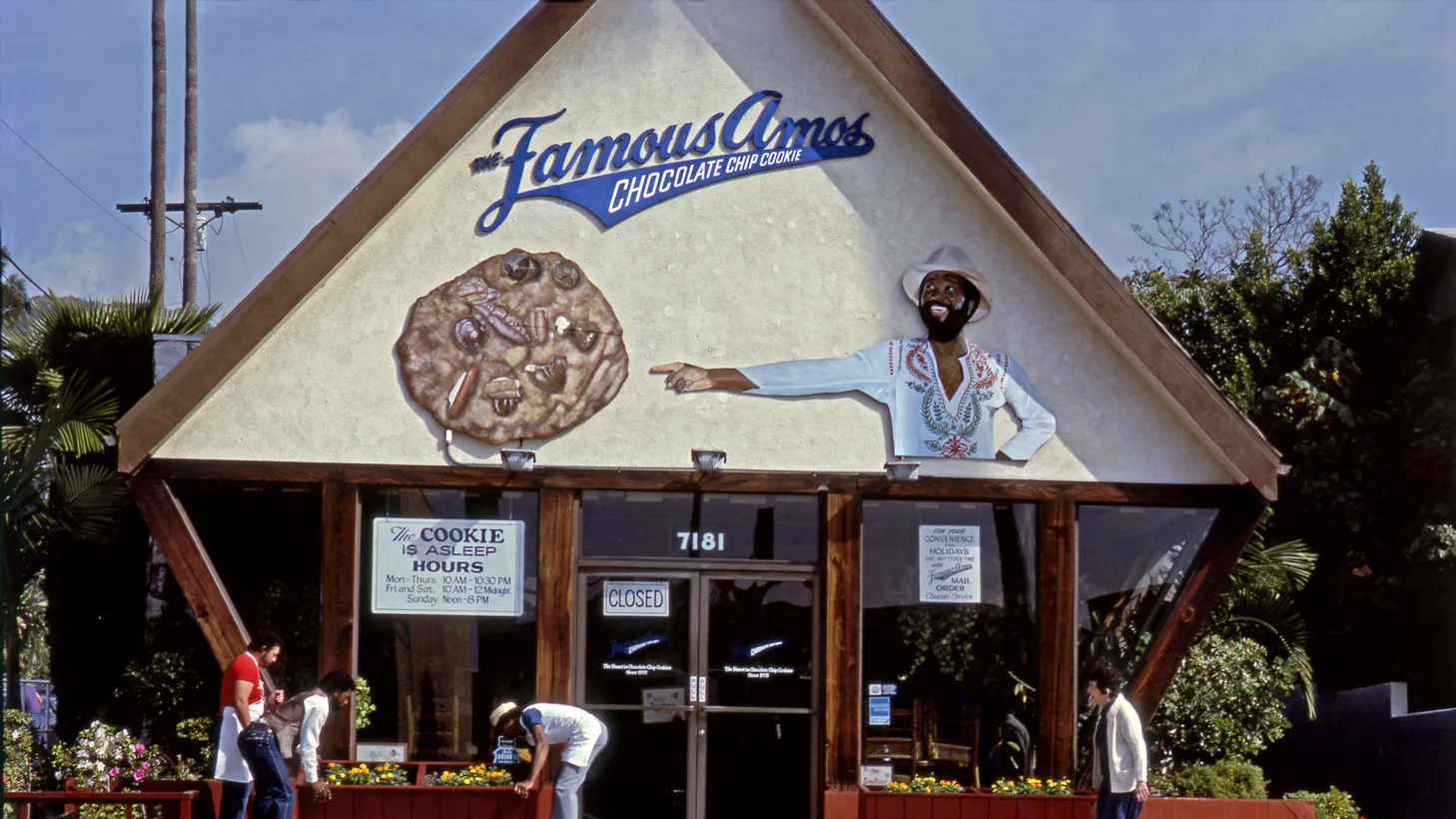 The original Famous Amos was opened by Wallace “Wally” Amos on Hollywood’s Sunset Strip in 1975.