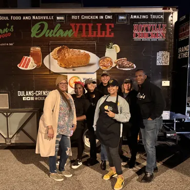 With help from World Central Kitchen, Kim Prince and Greg Dulan of the Dulanville soul food truck know how to get hot meals to people who need them