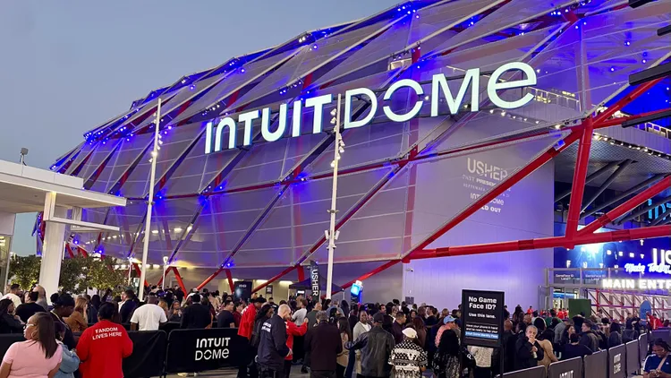 At Intuit Dome, your face is your ticket and credit card