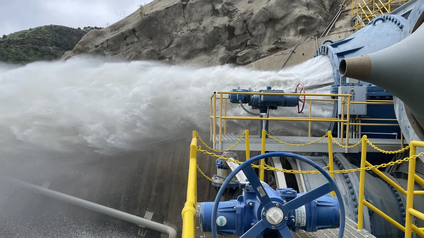 Most of the water released from the San Gabriel Dam during a winter storm was destined for the ocean. The climate bond includes money to capture more stormwater for reuse.