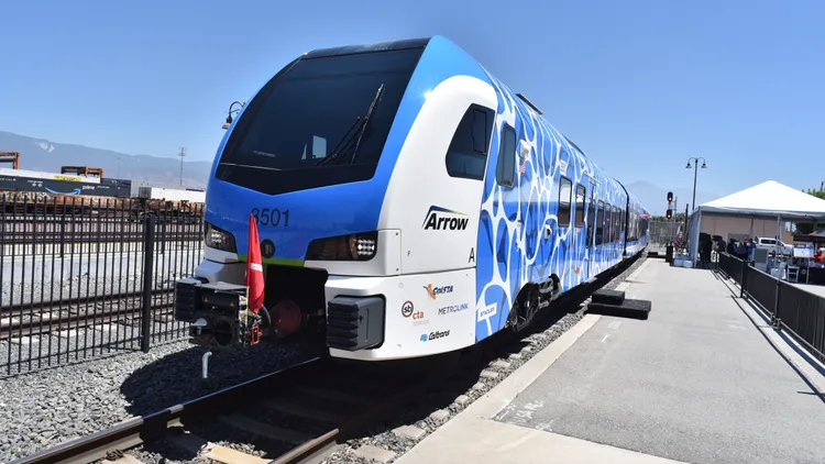 All aboard America’s first hydrogen-powered train