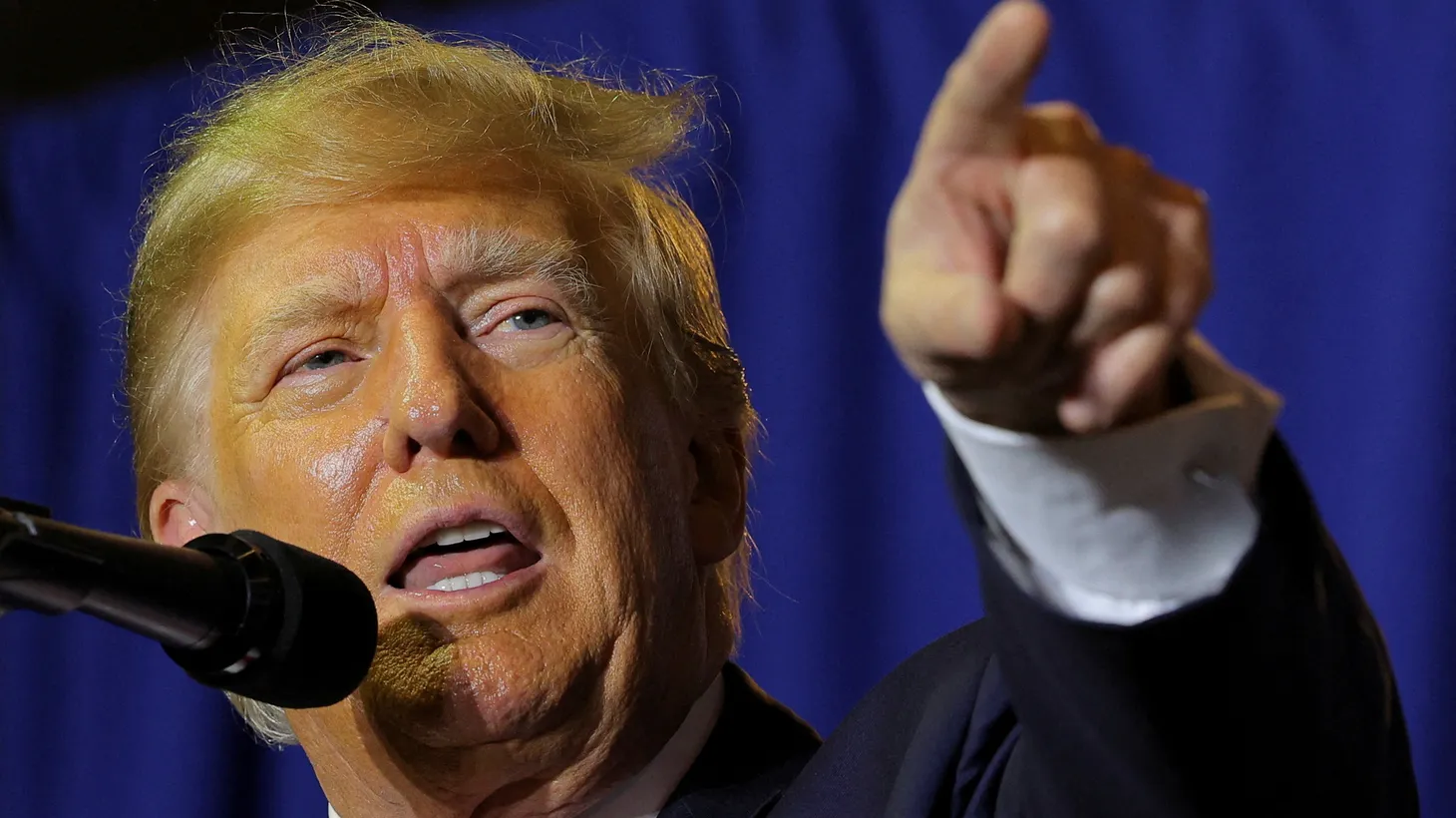 Former U.S. President and Republican presidential candidate Donald Trump attends a campaign event in Manchester, New Hampshire, U.S., April 27, 2023.