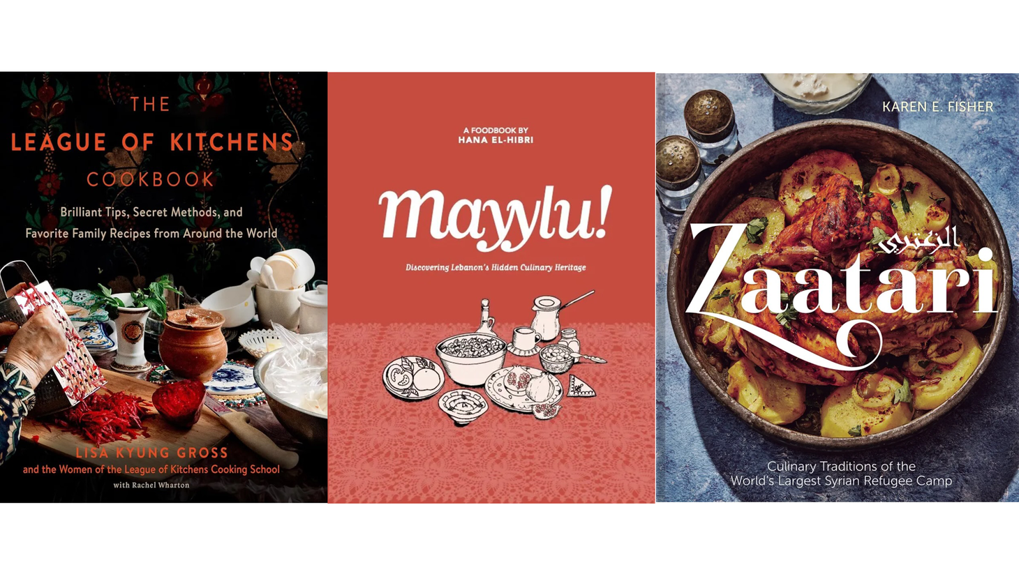 “Mayylu!,” “The League of Kitchens Cookbook,” and “Zaatari” are among Evan Kleiman’s favorites this week.