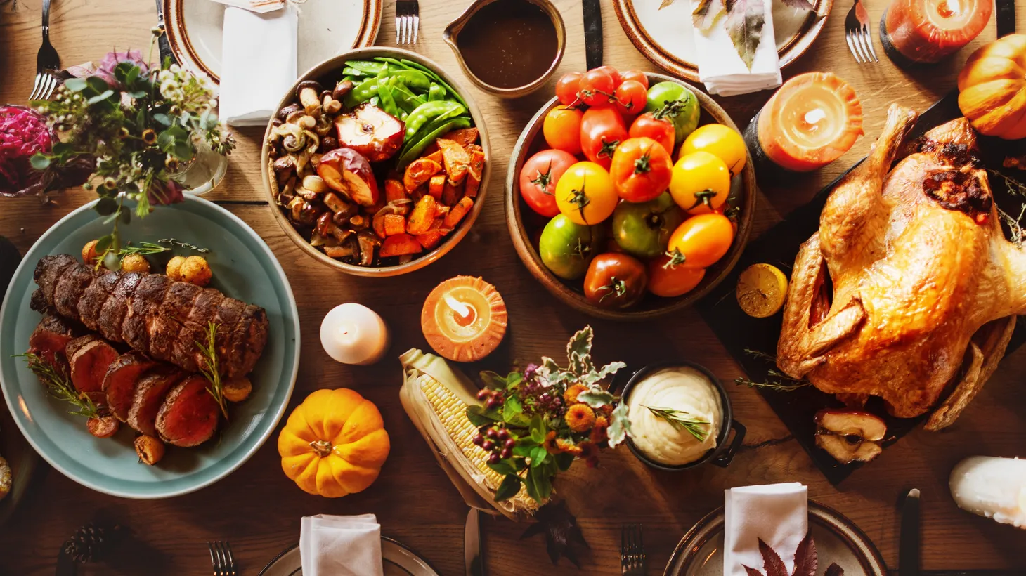 Put together an abundant Thanksgiving table by ordering food to-go.