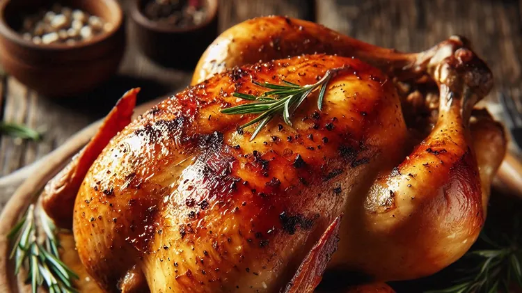 Roasting a chicken? Use maple syrup, melted butter