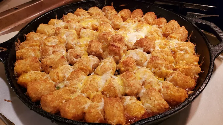 A hotdish must be a main dish that includes protein, starch, veggies, and a creamy element. Evan Kleiman takes on the recipe for Tim’s Turkey Taco Tot Hotdish .