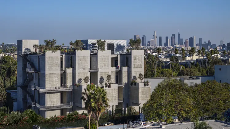 Hollywood Forever Cemetary’s new, five-story-tall mausoleum will be able to store the remains of tens of thousands of people.