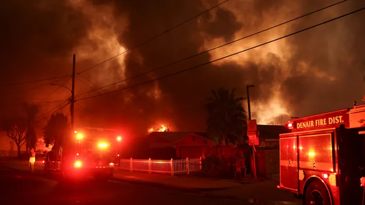 The Eaton Fire in Altadena has killed at least two people and burned more than 10,000 acres, as of Wednesday noon.