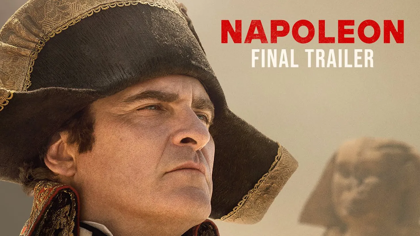 Joaquin Phoenix as Napoleon Bonaparte, who quickly rises from military commander to emperor.