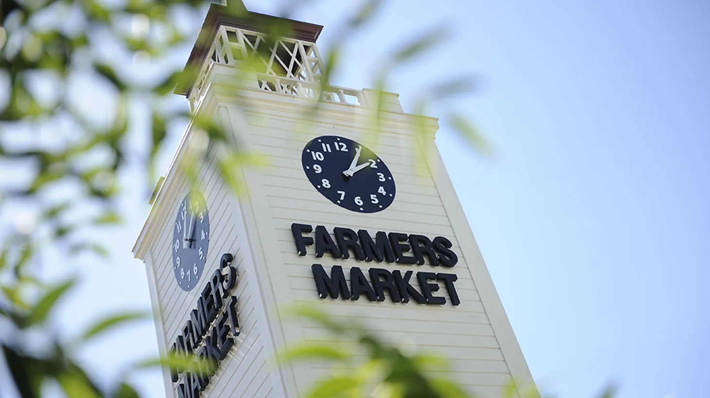 Clock tower at The Original Farmers Market.